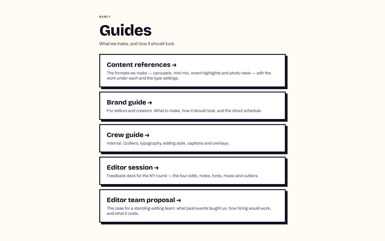 Preview of Nancy Guides