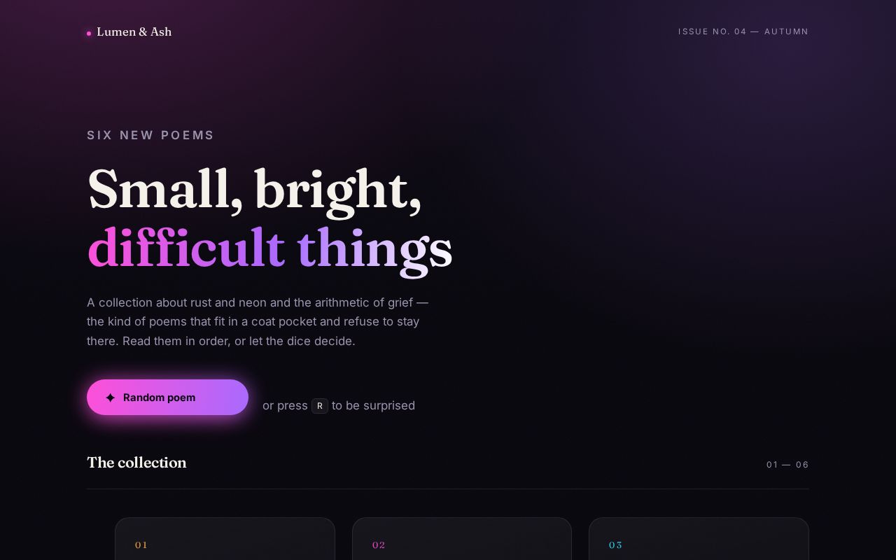 Preview of Simple Poetry Example