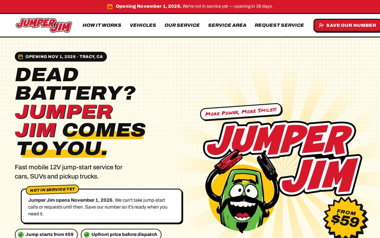 Preview of Jumper Jim Website