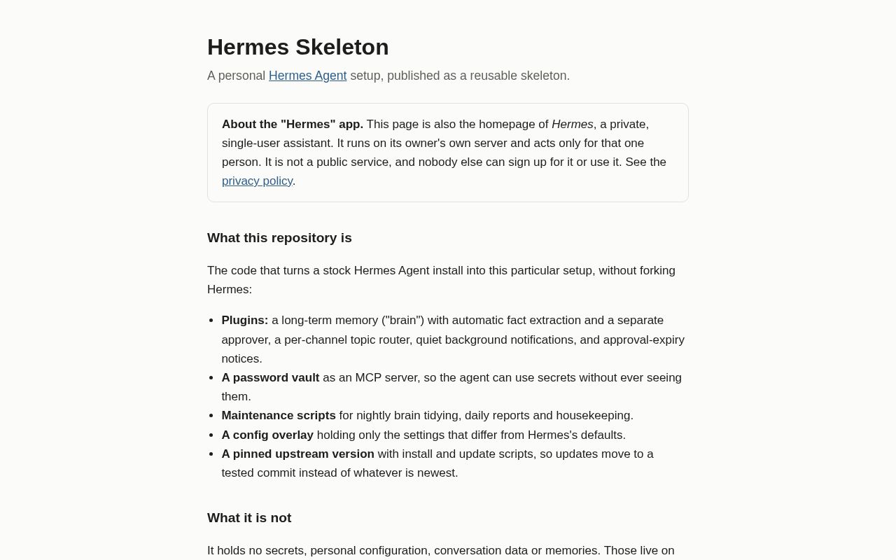 Preview of Hermes Skeleton