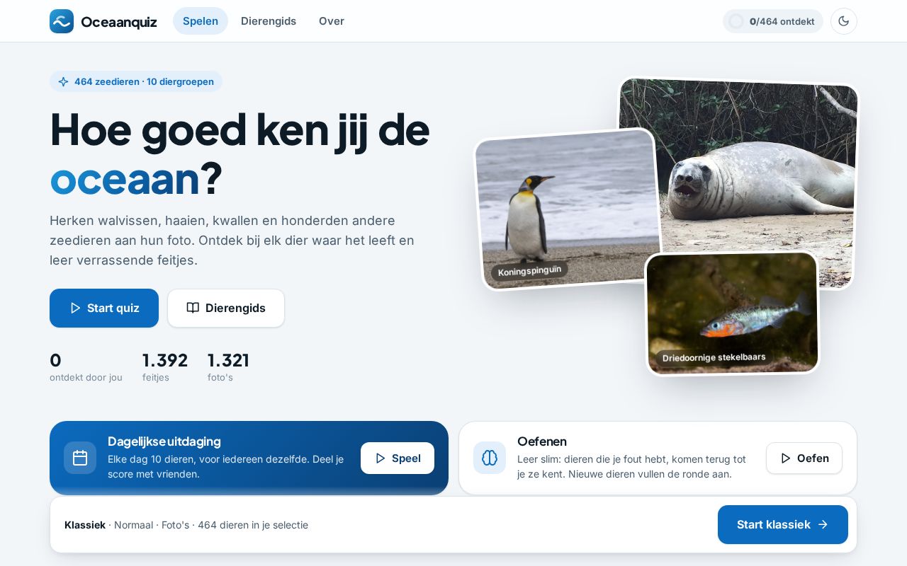 Preview of Oceaanquiz