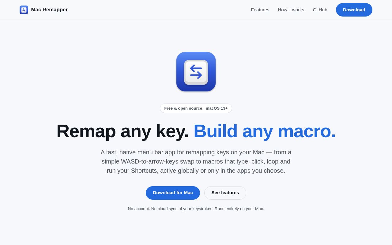 Preview of Mac Remapper