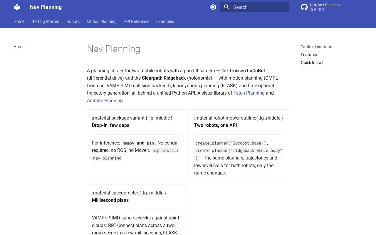 Preview of Nav Planning