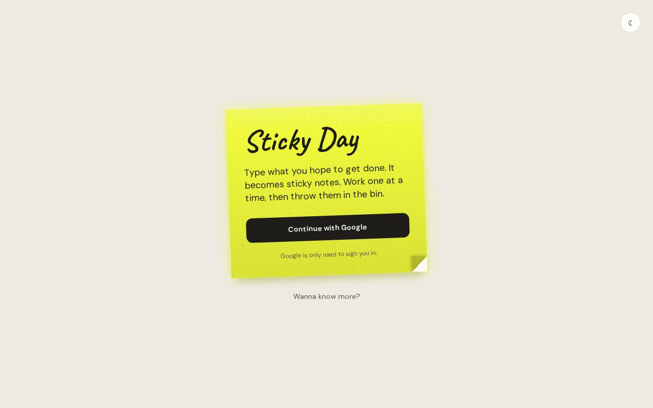 Preview of Sticky Day