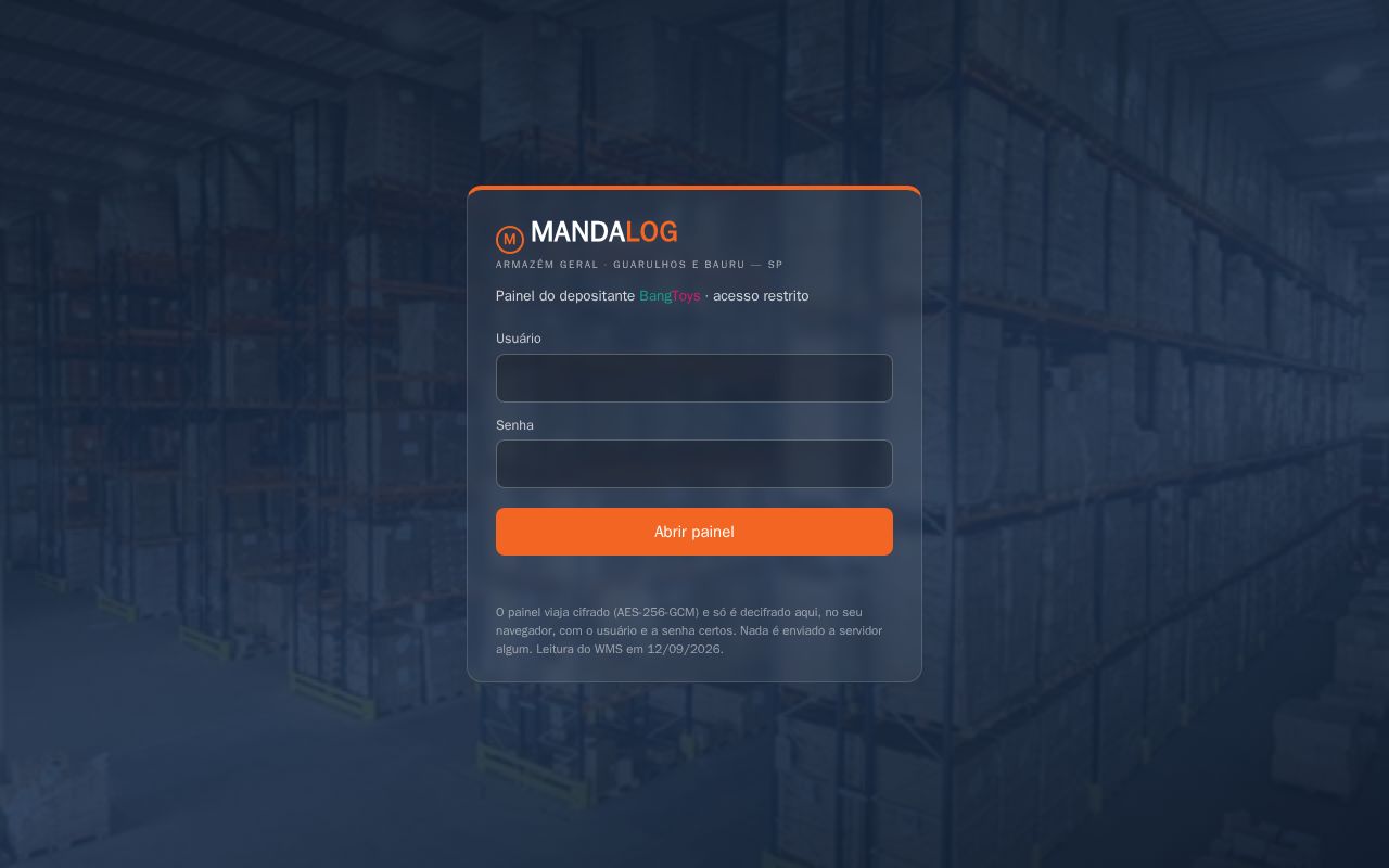 Preview of Dash cliente WMS