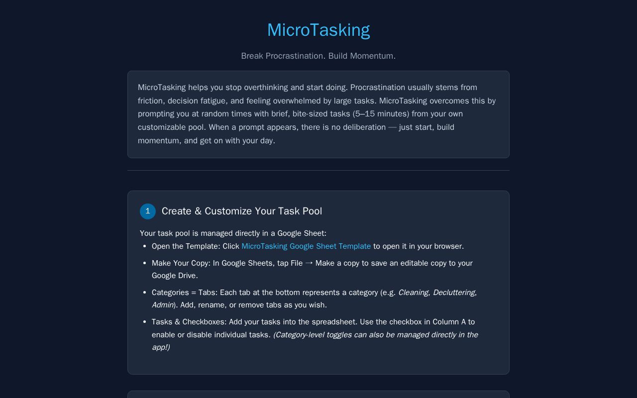 Preview of MicroTasking