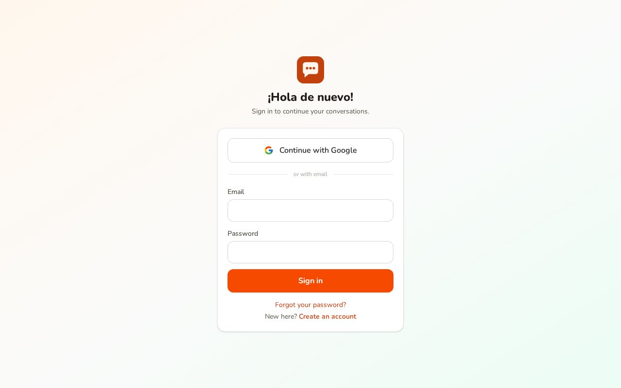 Preview of Spanish Learn Application