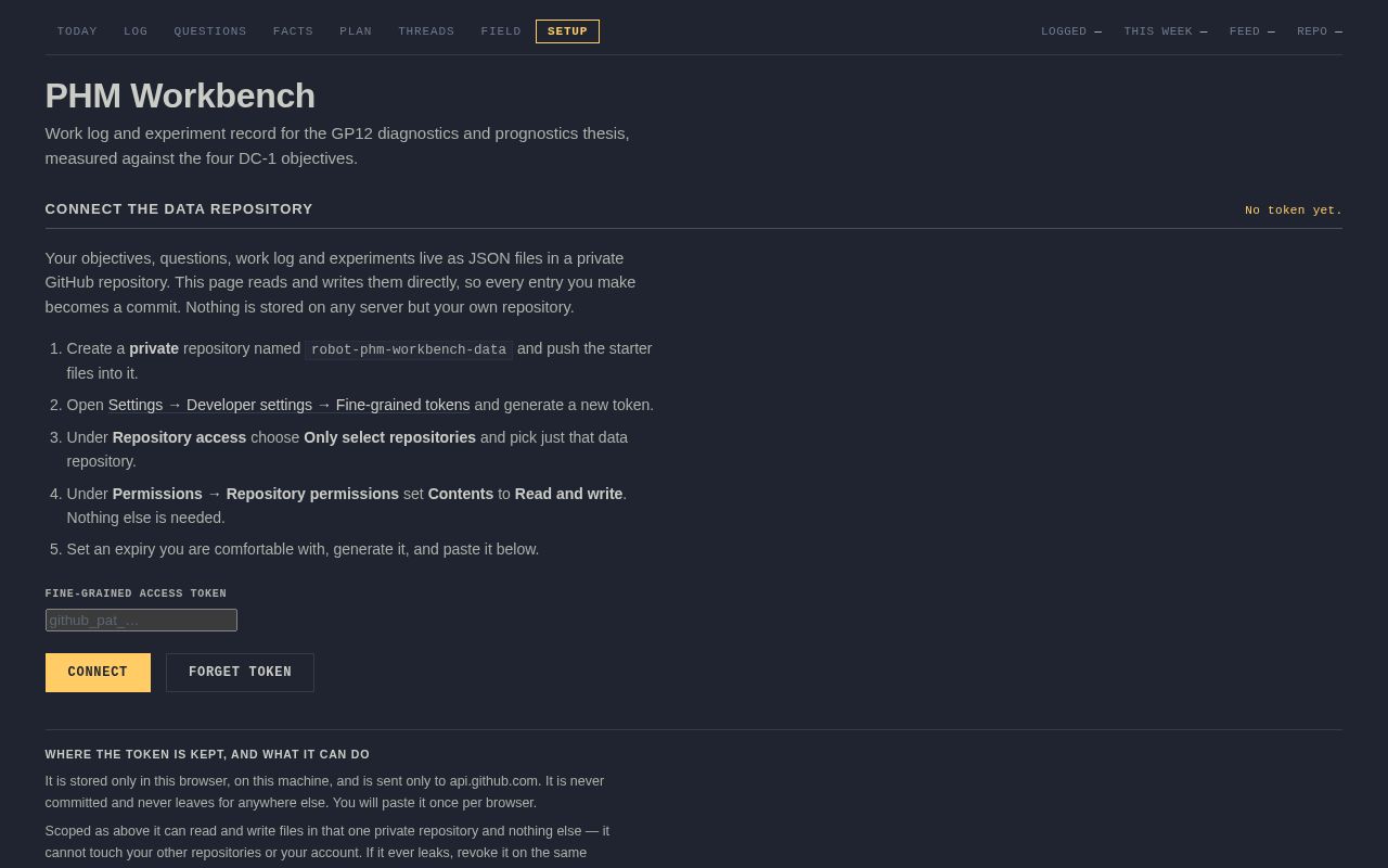 Preview of Robot Phm Workbench