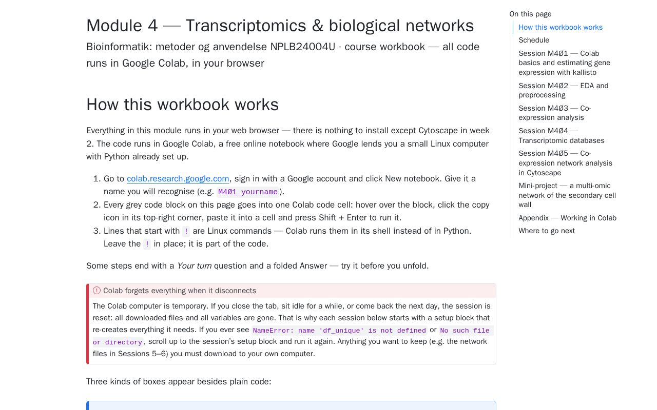 Preview of Bioinformatik Module4 Transcriptomics