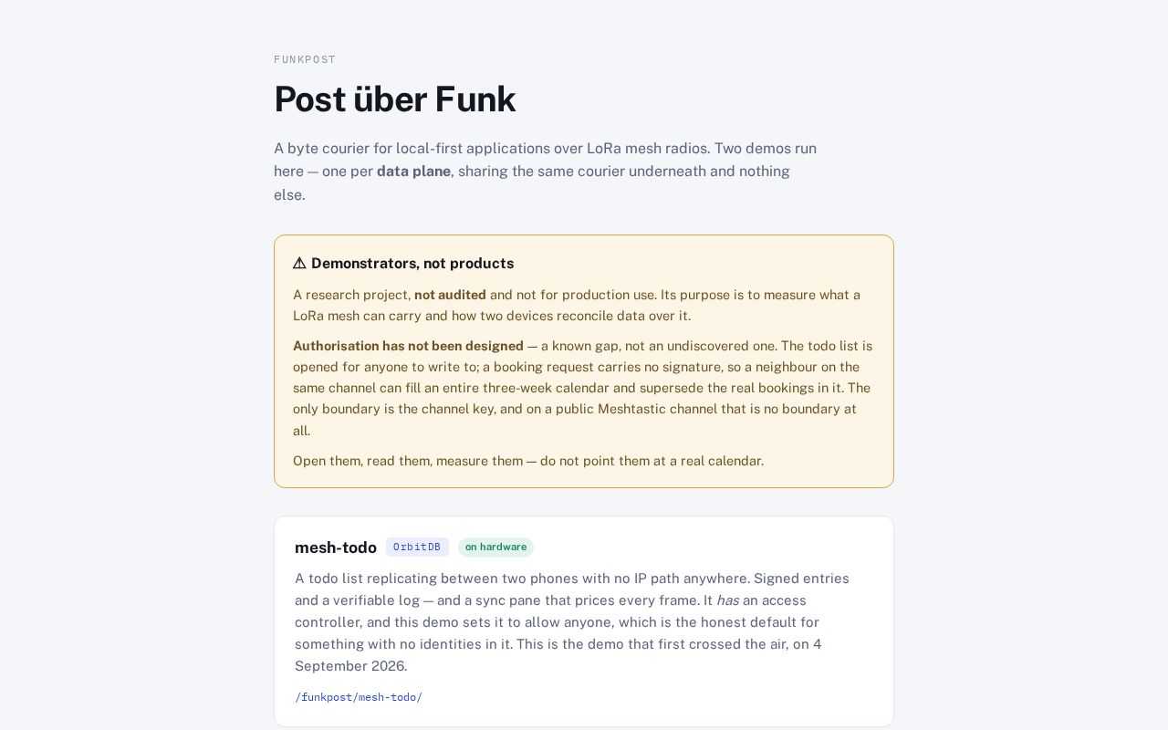 Preview of Funkpost