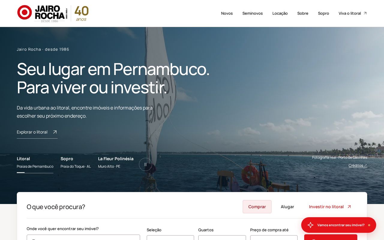 Preview of Site Jairo Rocha