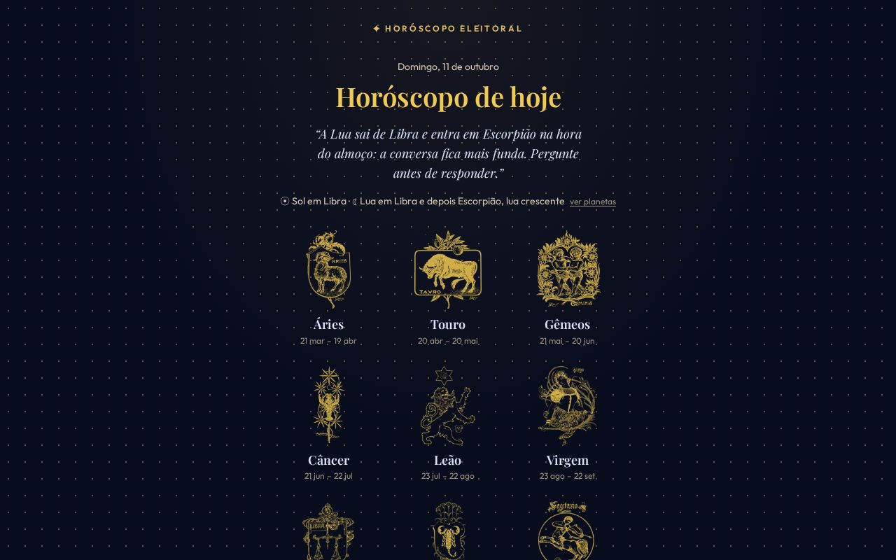 Preview of Horoscopo Eleitoral
