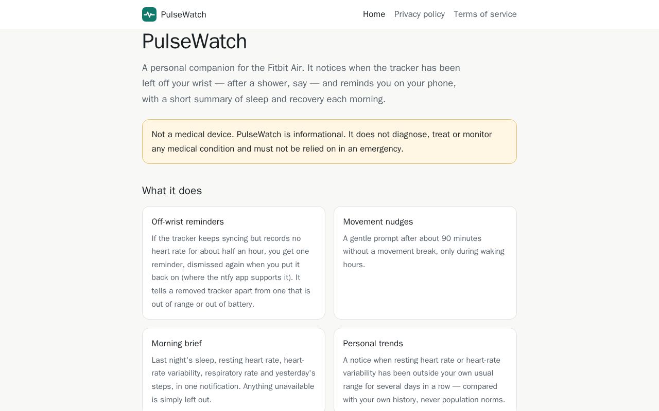 Preview of Pulsewatch