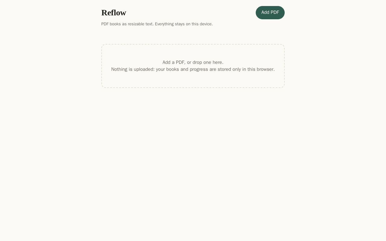 Preview of Reflow PDF Reader