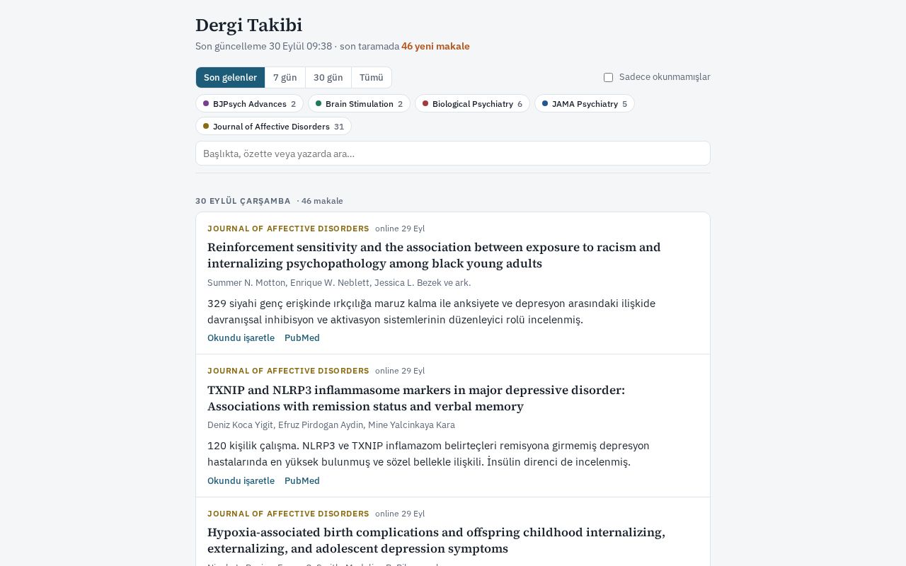 Preview of Dergi Takip