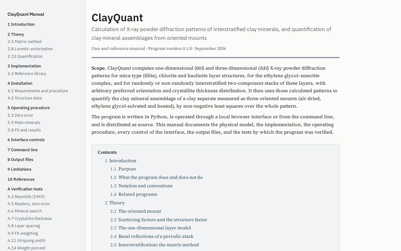 Preview of ClayQuant