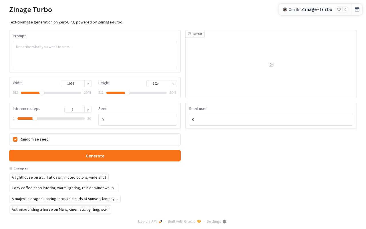 Preview of Zinage Turbo