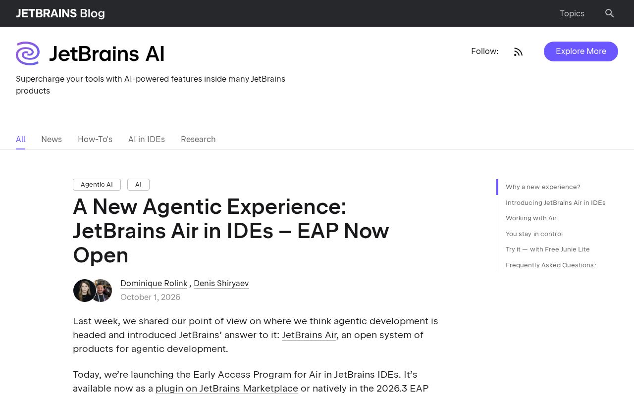 Preview of A New Agentic Experience: JetBrains Air in IDEs – EAP Now Open - The JetBrains Blog