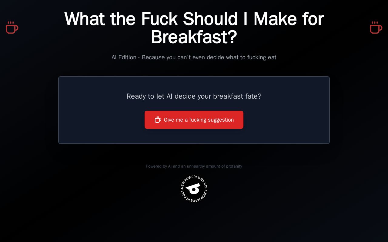 Preview of WTF do I make for breakfast