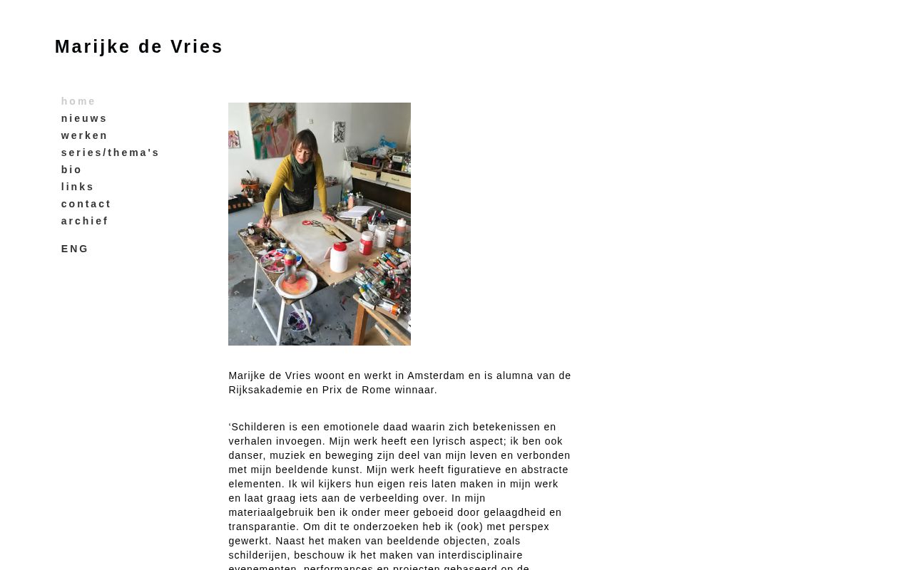 Preview of Personal website for MarijkedeVries