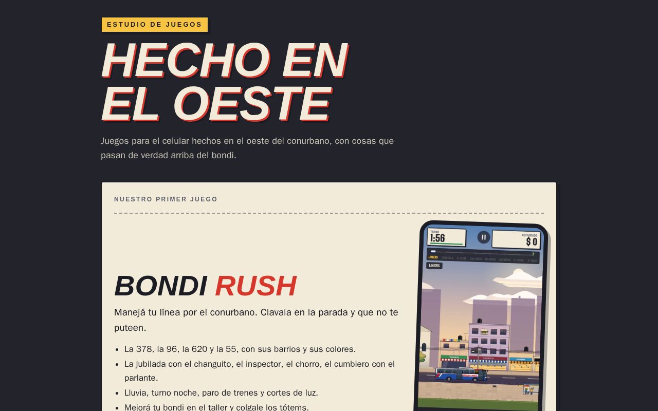 Preview of Hecho En El Oeste Github Io