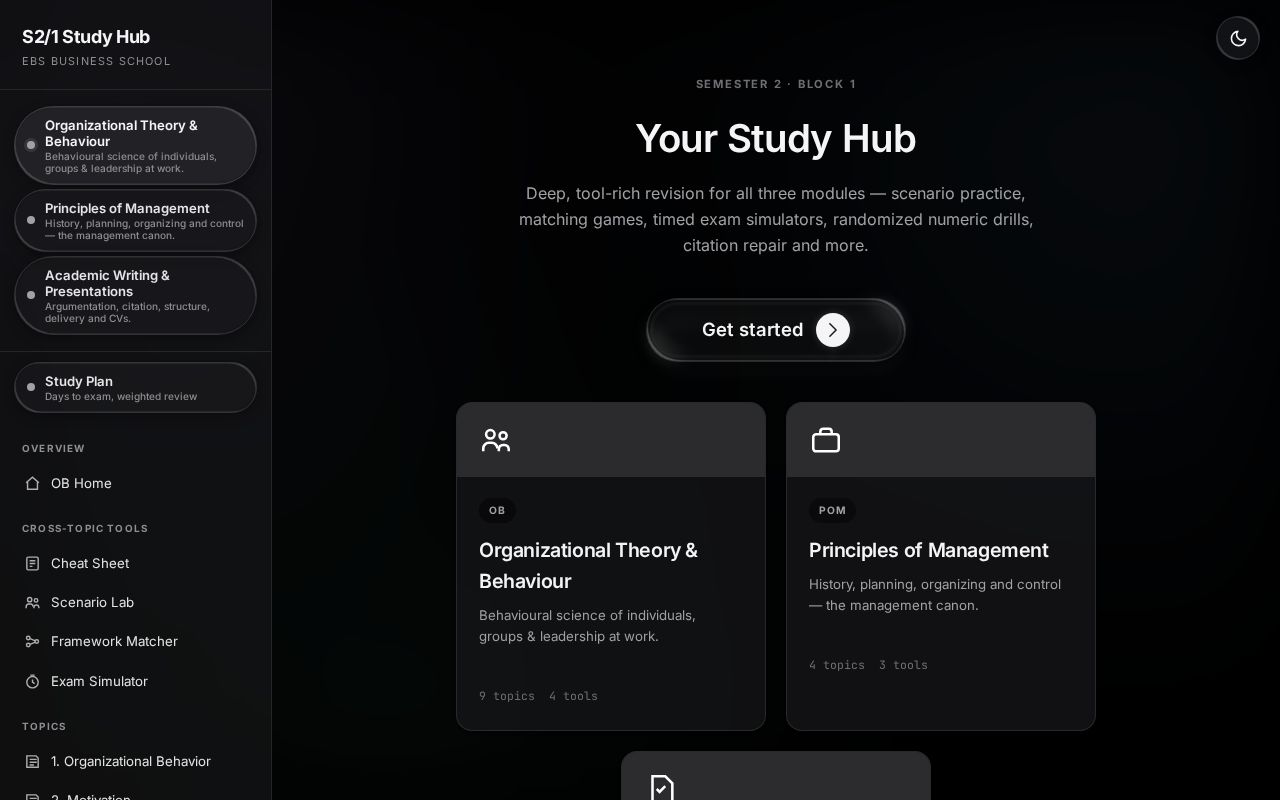 Preview of S21 Study Hub