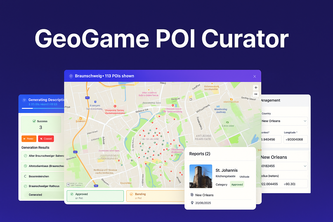 Preview of GeoGame POI Curator