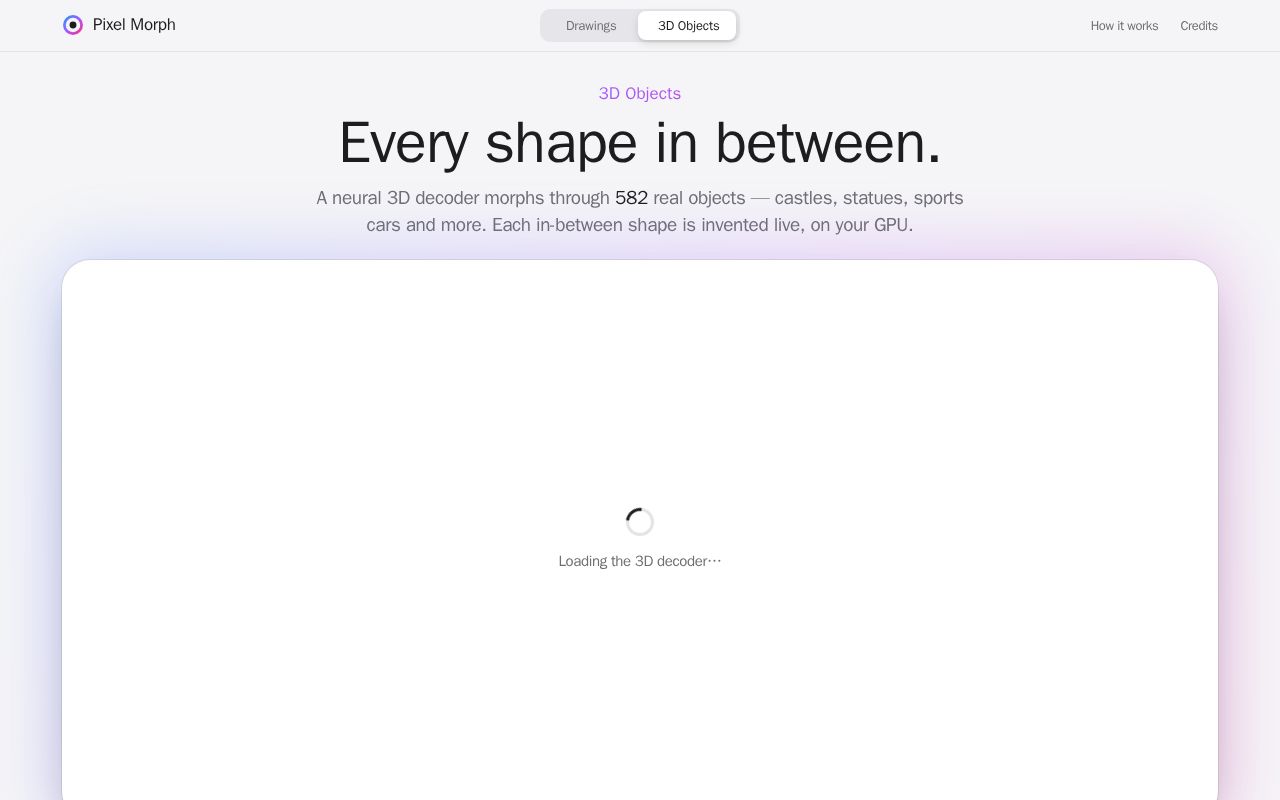 Preview of Real Time Web 2D3D Generation