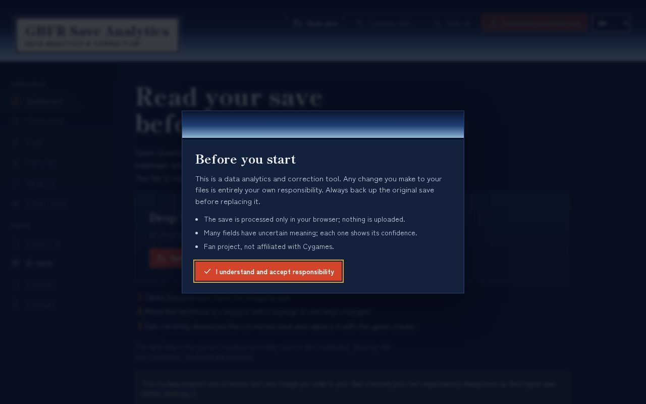 Preview of Gbfr Save Analytics