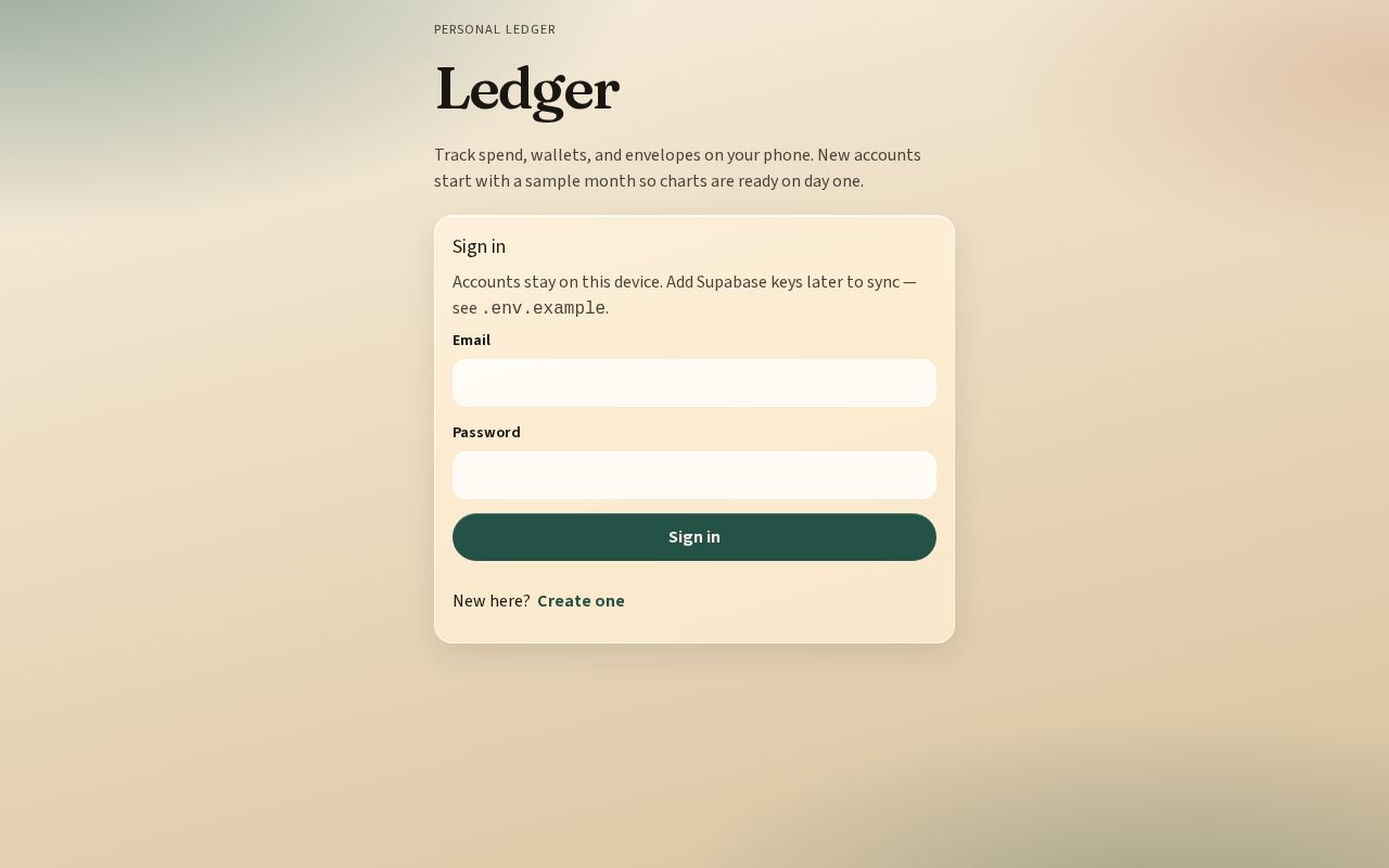 Preview of Expense Tracker