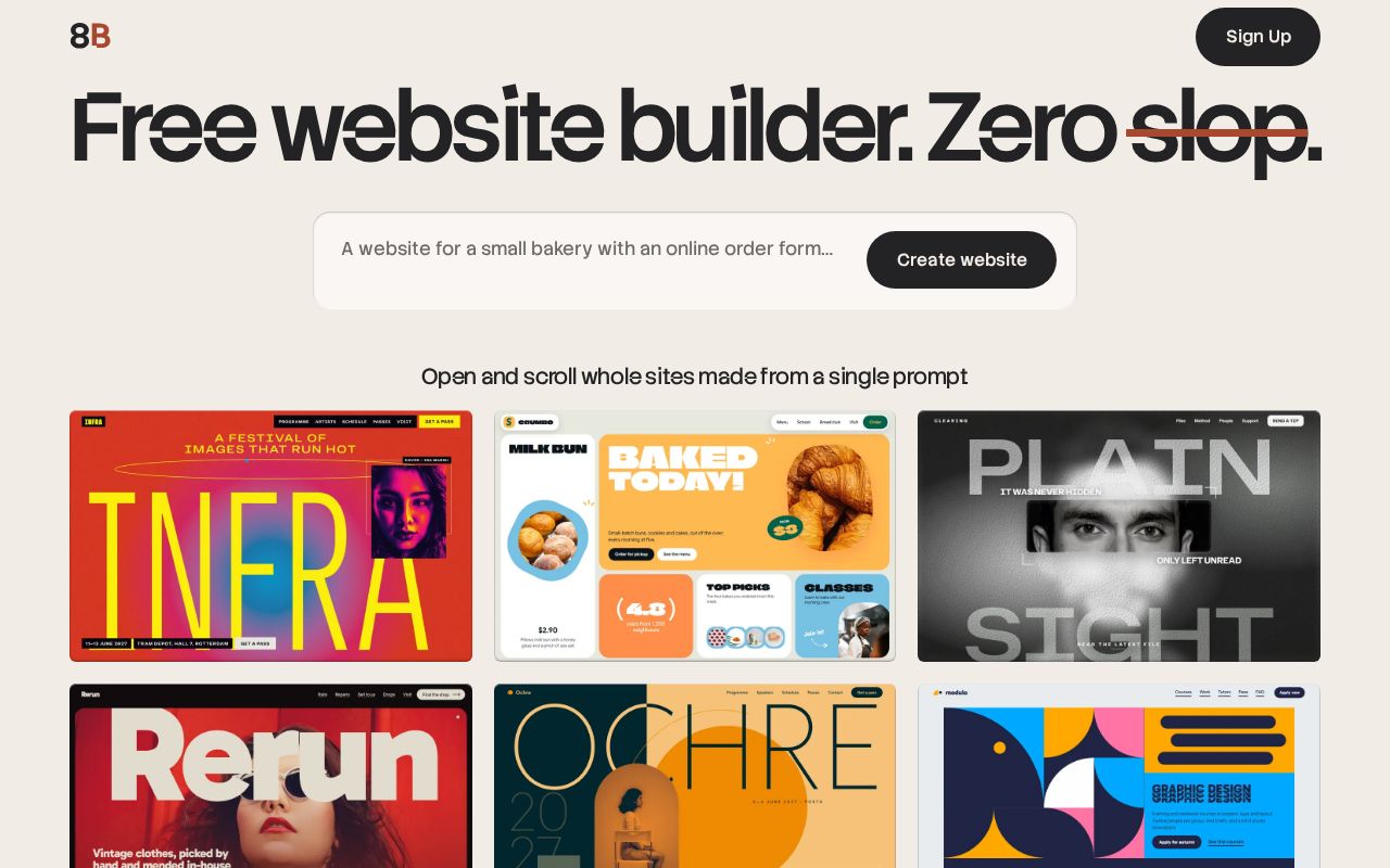 Preview of Free Website Builder & Website Maker