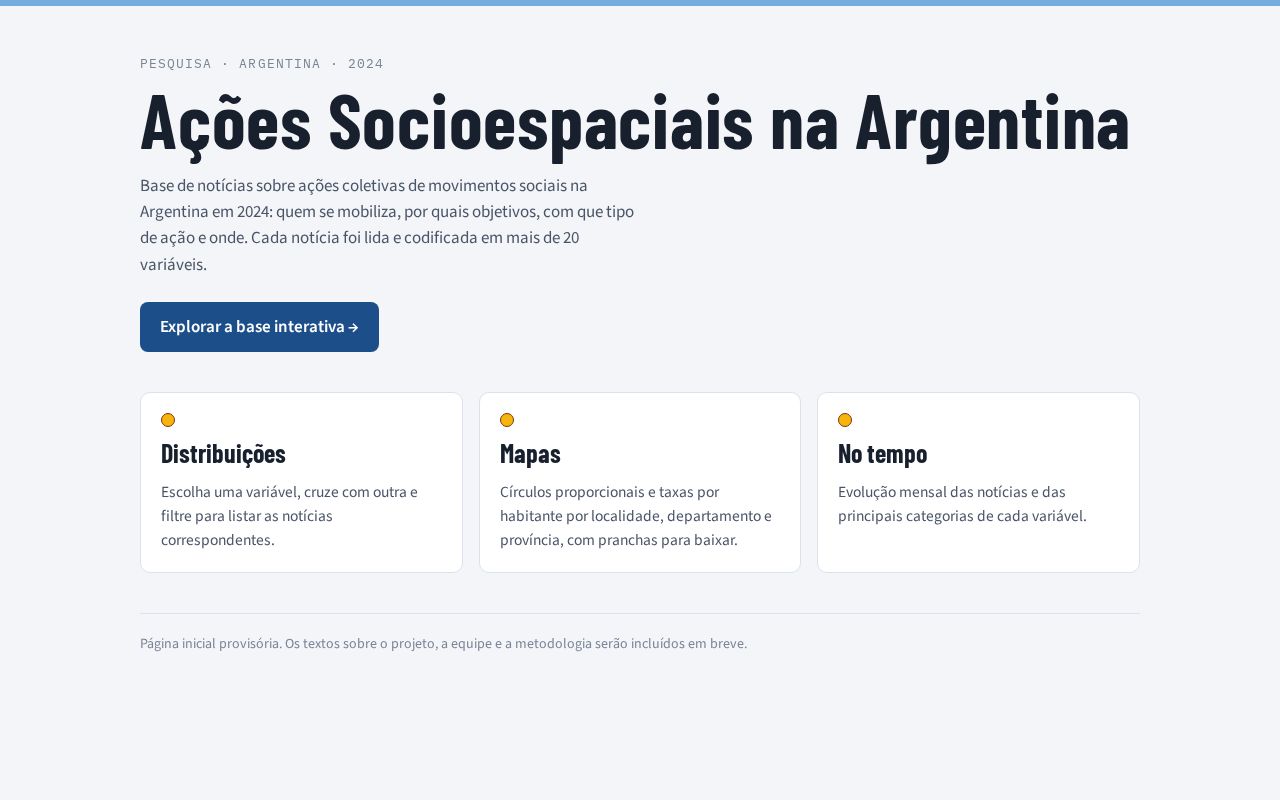 Preview of Site Acoes