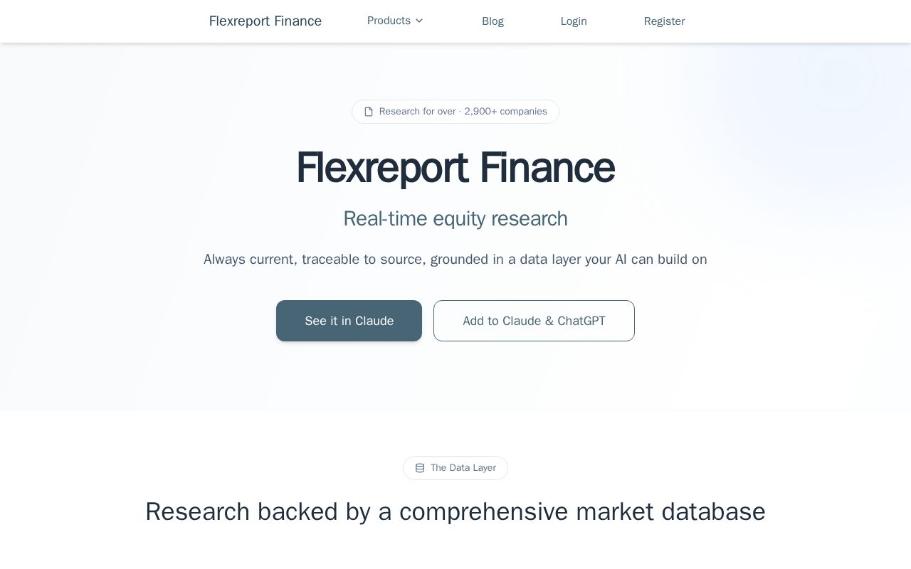 Preview of Flexreport Finance