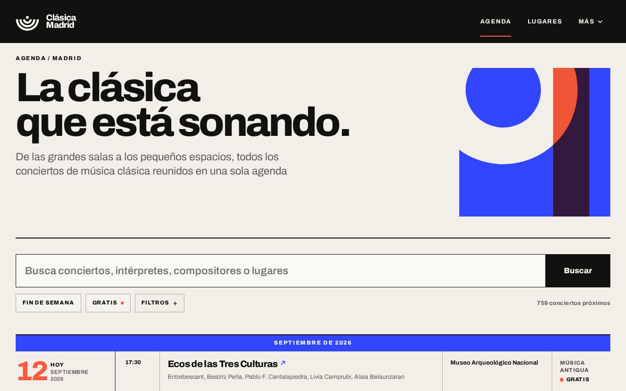 Preview of Eventos de música clásica en Madrid