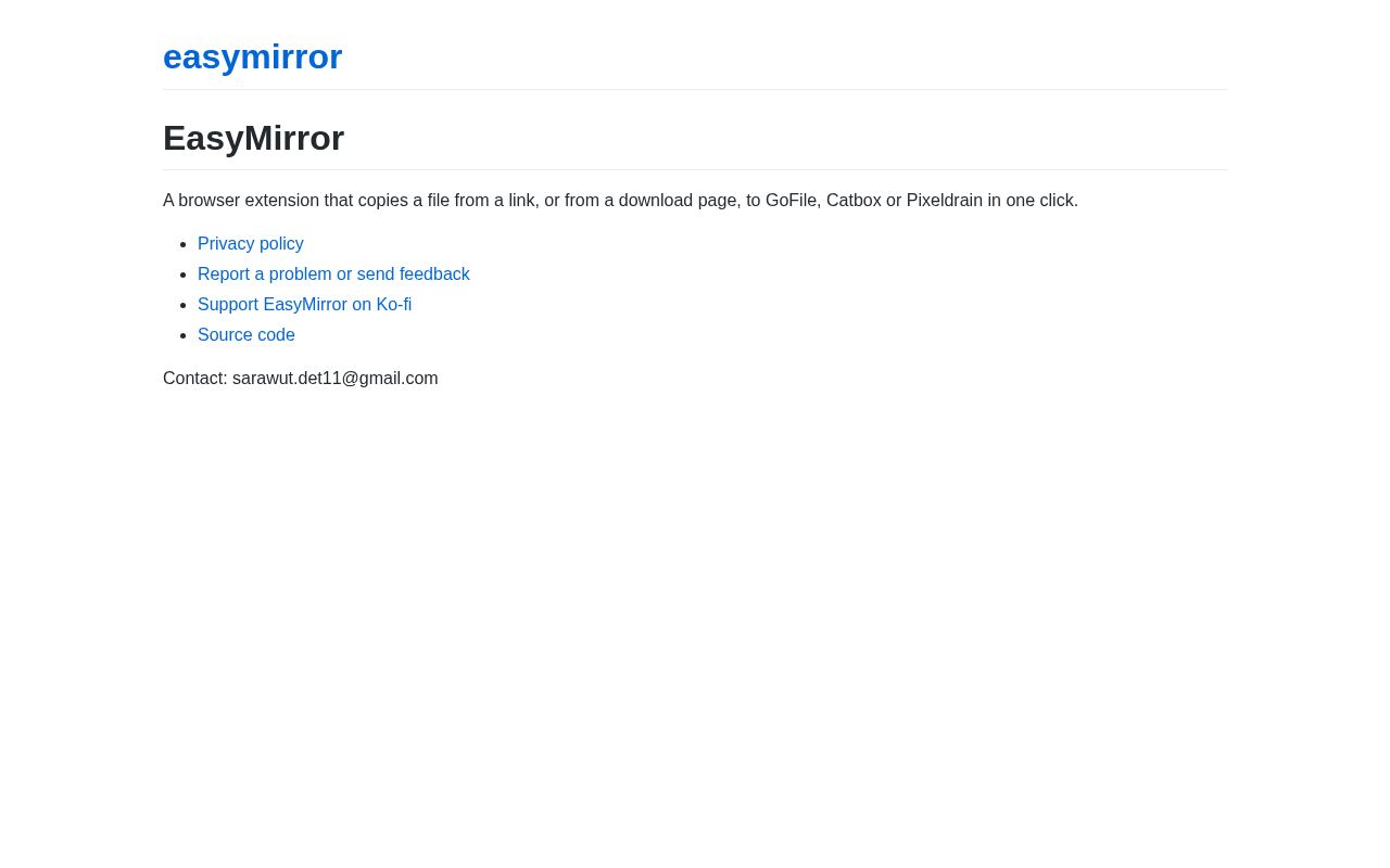 Preview of Easymirror
