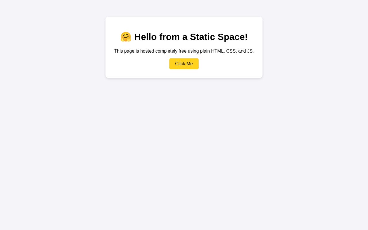 Preview of My Static Webpage