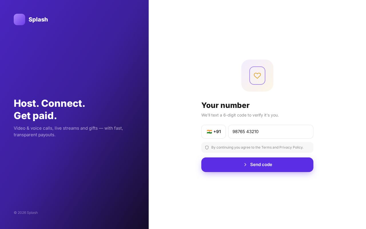 Preview of Dating Host App