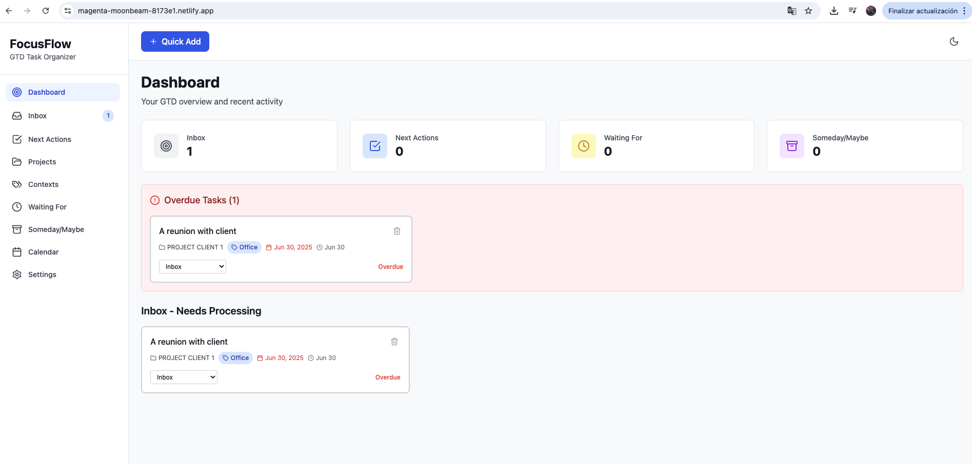 Preview of Focus Flow