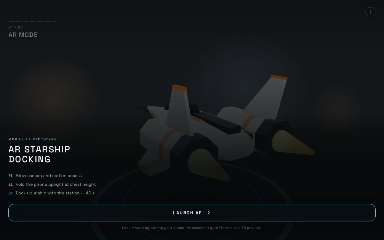 Preview of AR Starship Docking