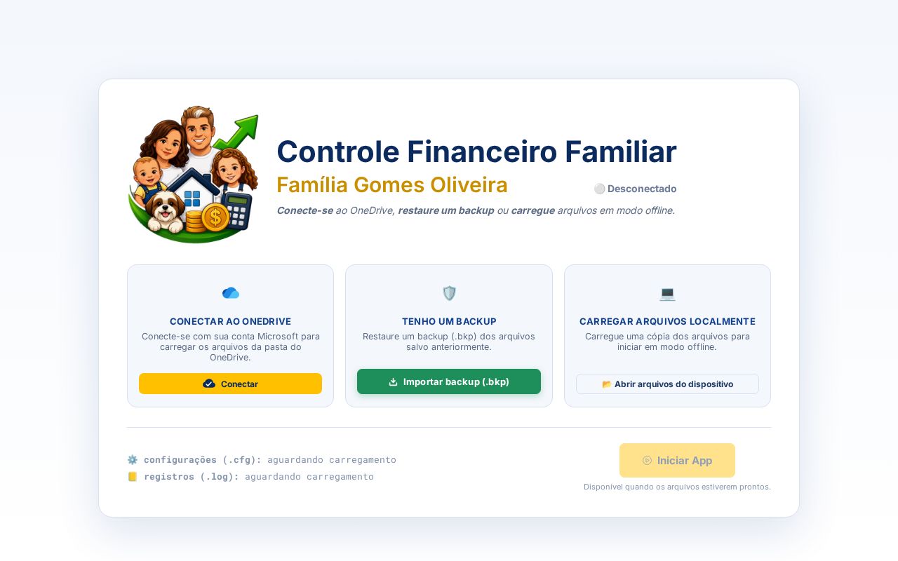 Preview of Controle Financeiro Familiar