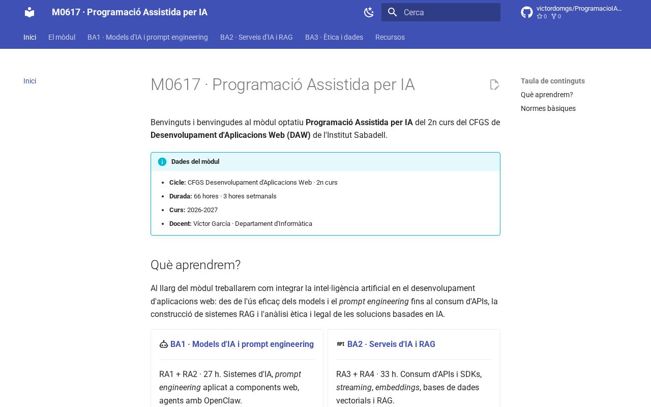 Preview of ProgramacioIADAW