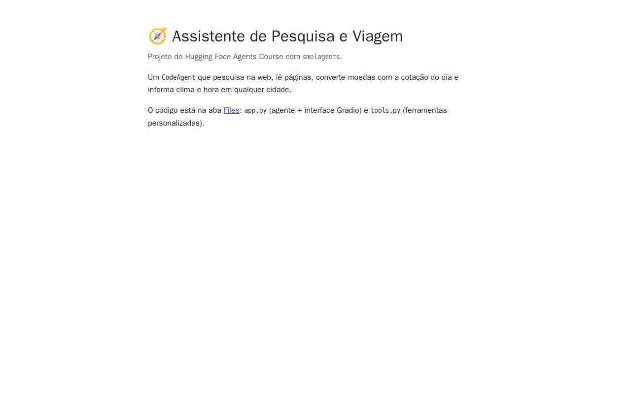 Preview of Assistente de Pesquisa e Viagem