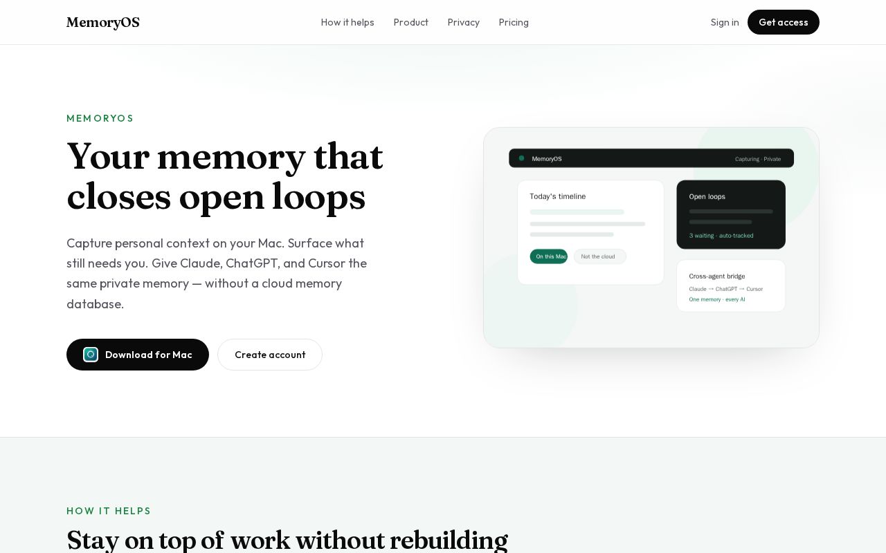 Preview of Memory Web