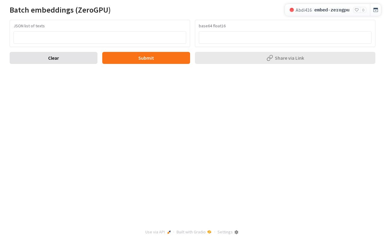 Preview of Text Embeddings (ZeroGPU)