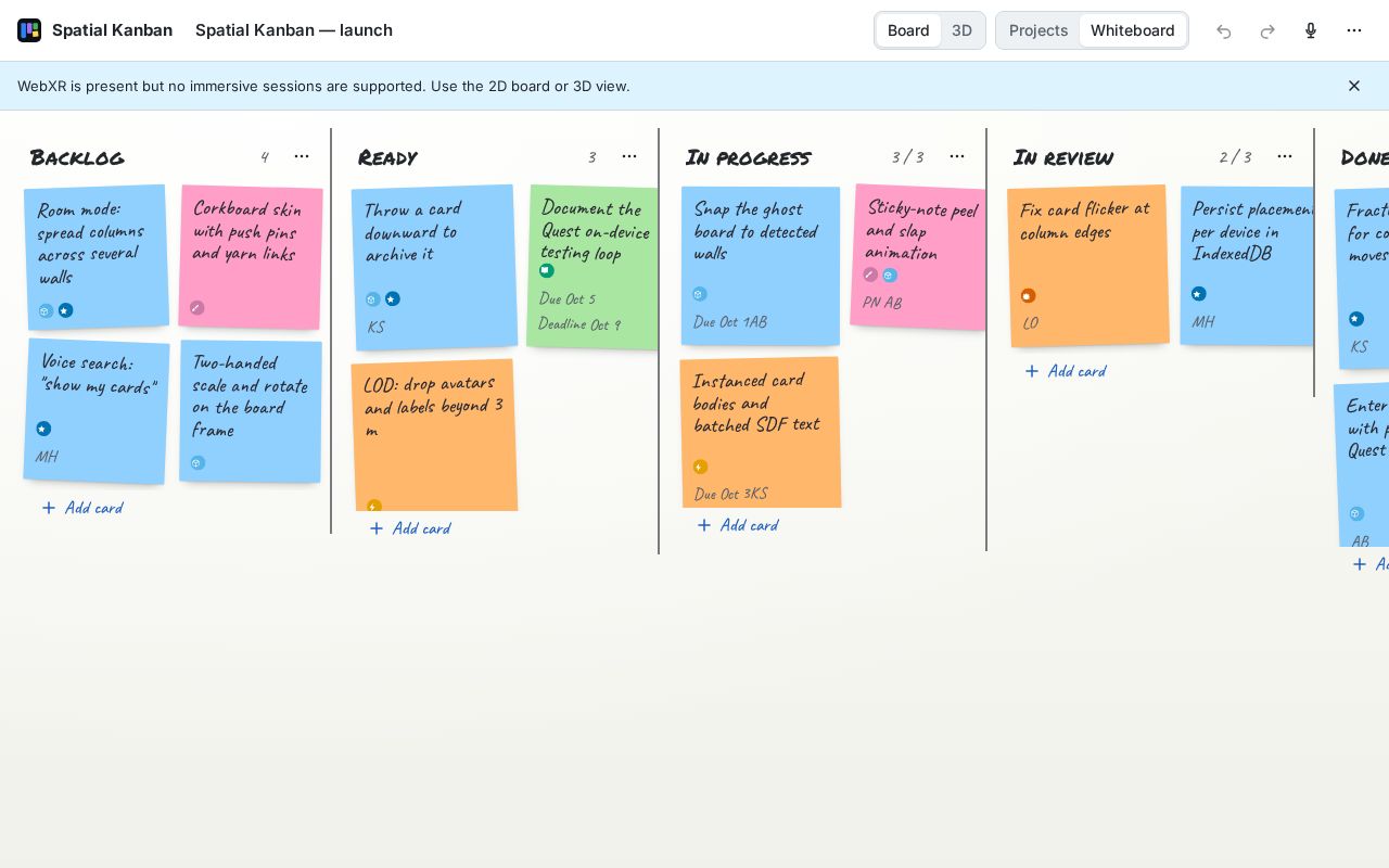 Preview of Spatial Kanban