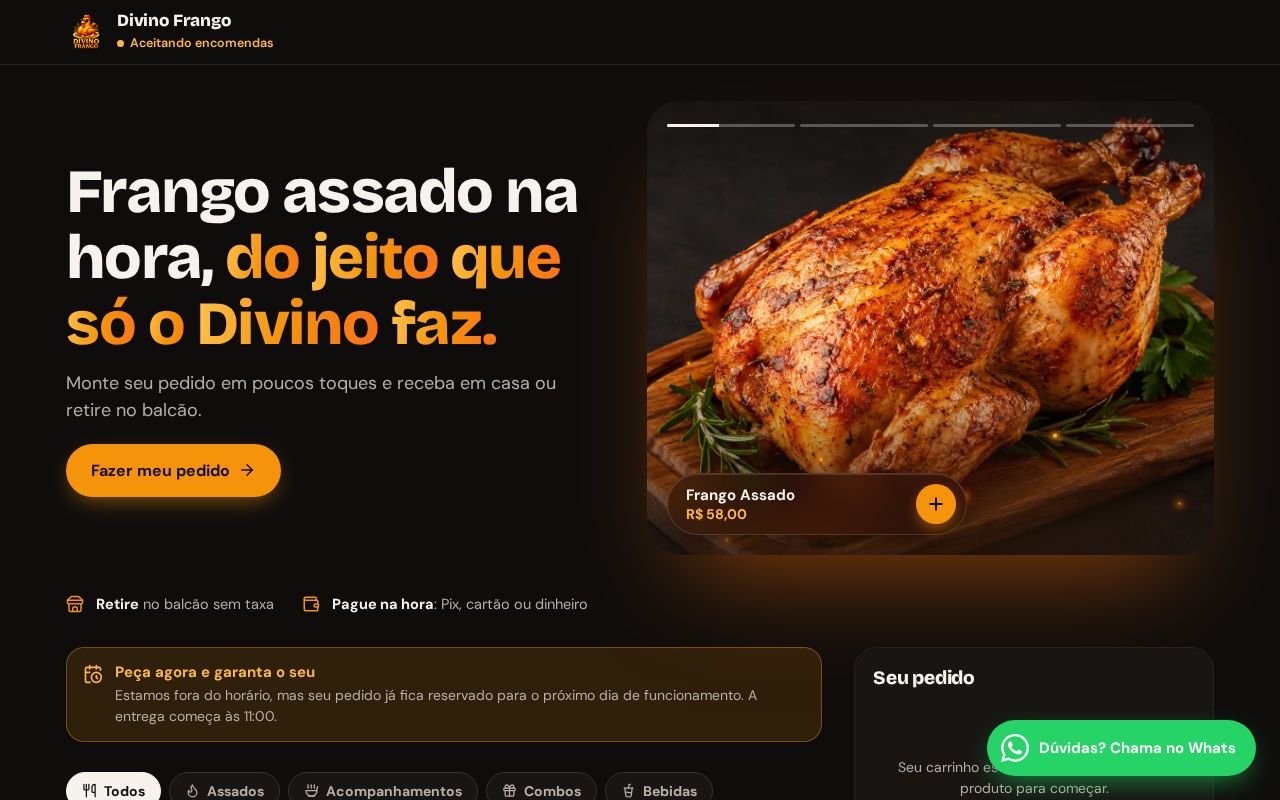 Preview of Divino Frango Pedidos