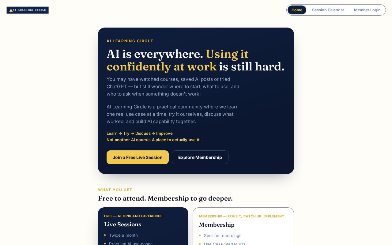Preview of Ailearningcirclevp Github Io