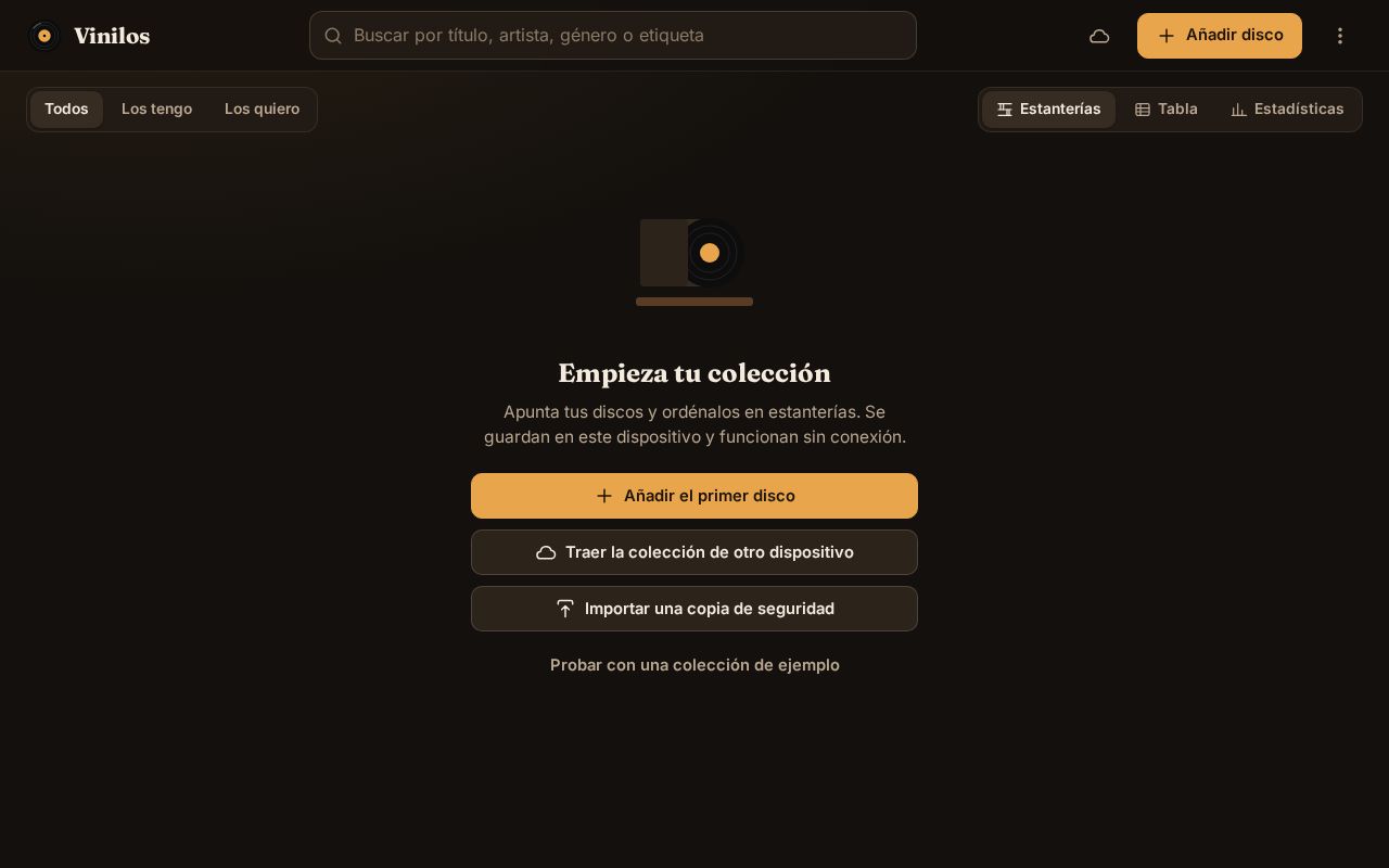 Preview of Inventario Vinilos