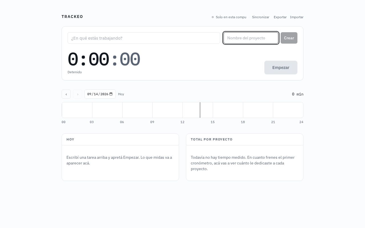 Preview of Cronómetro de trabajo por tarea y proyecto