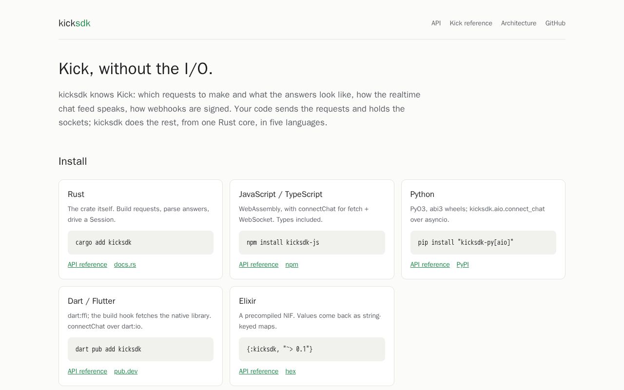 Preview of Kicksdk